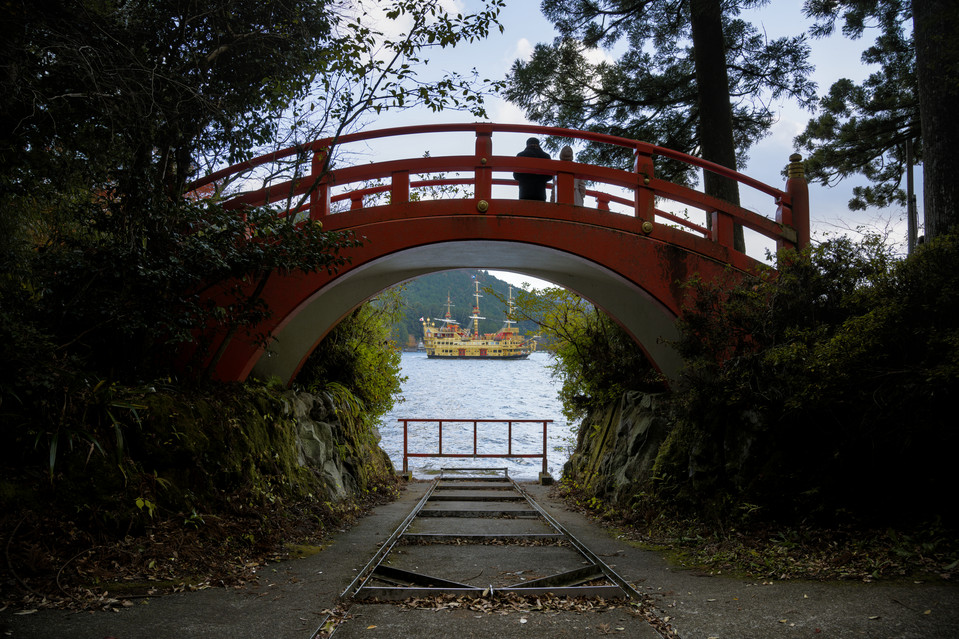 Hakone Shrine - Pirate Ship Crossing
