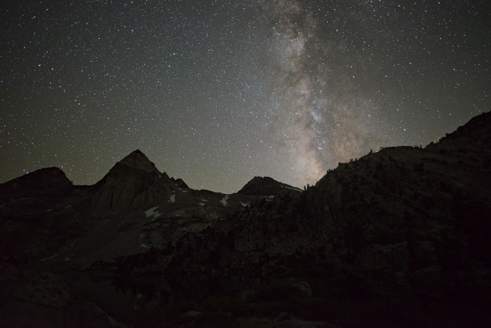 Rae Lakes at Night - Milky Way