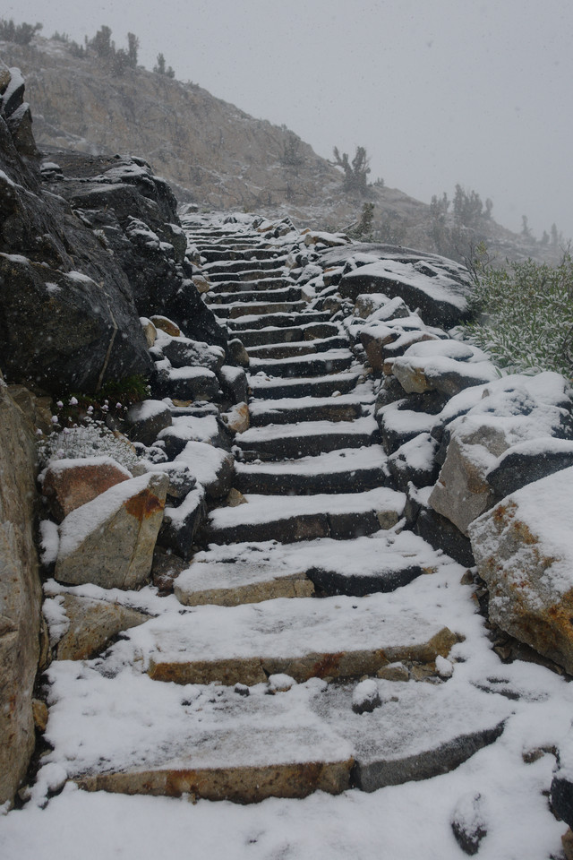 Glen Pass - Snowy Stairs