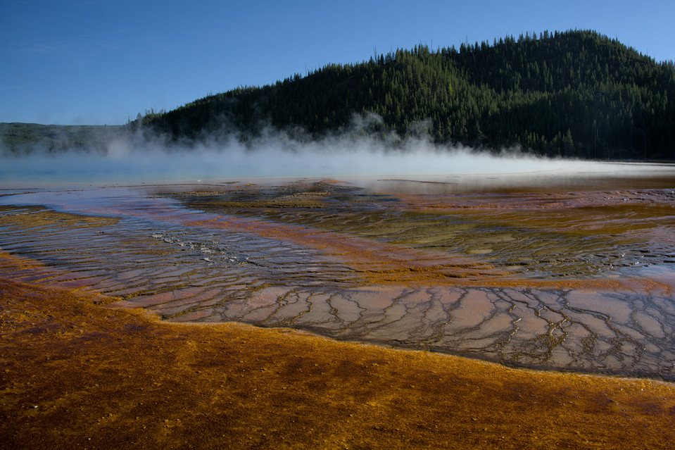 Grand Prismatic Spring - Blue and Red