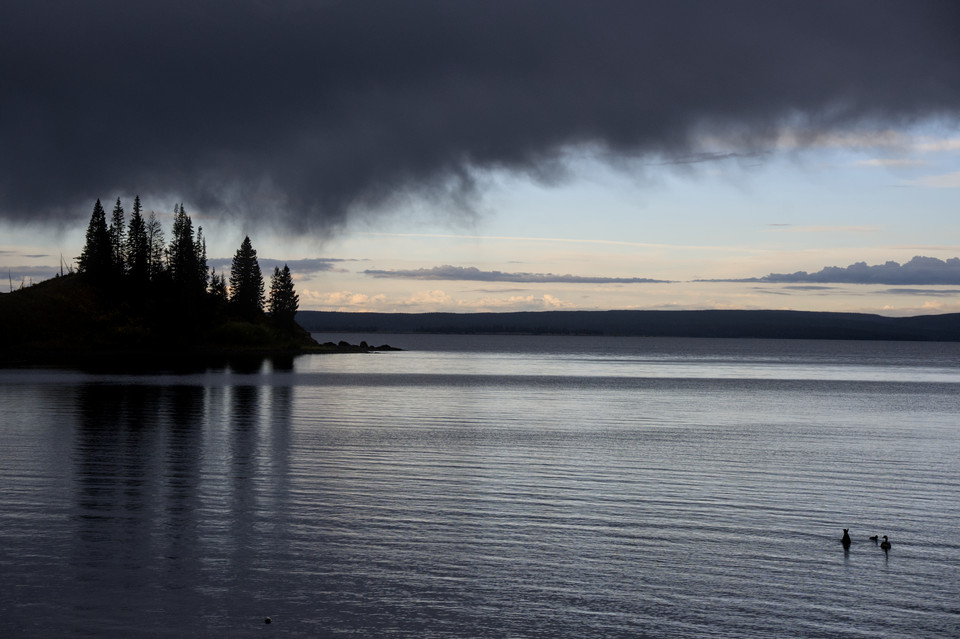 Lake Yellowstone - Cloudy Morning