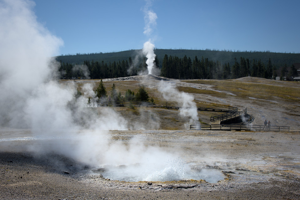 Upper Geyser Basin - In Front of Old Faithful