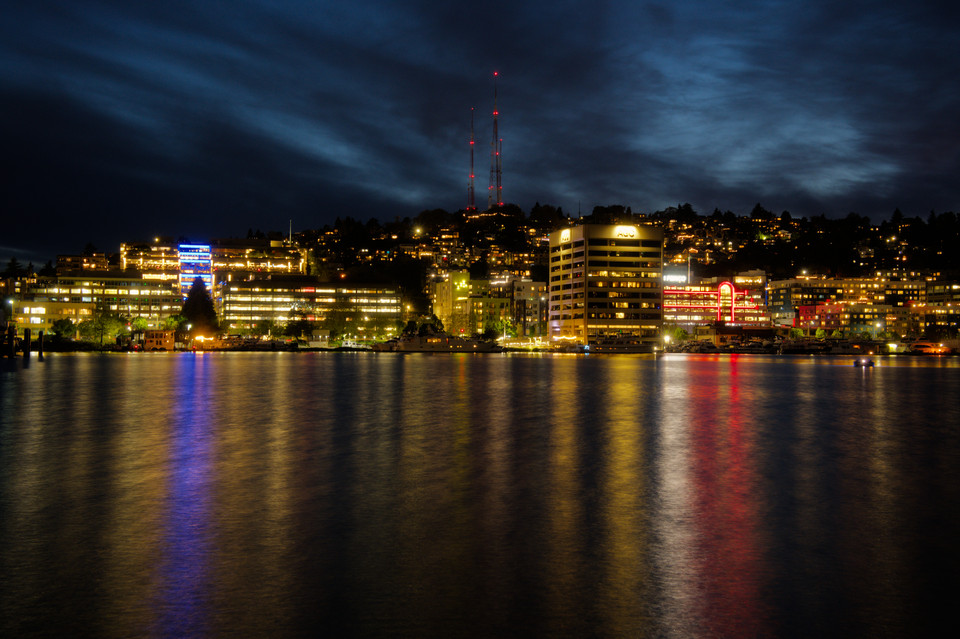 Lake Union - Neon Shoreline