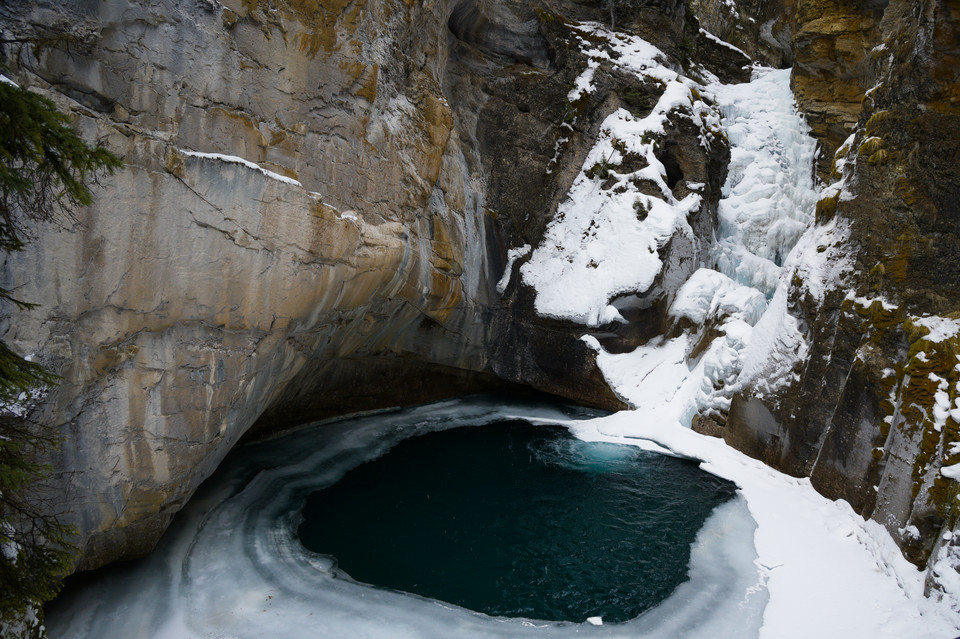 Johnston Canyon - Frozen Waterfall I