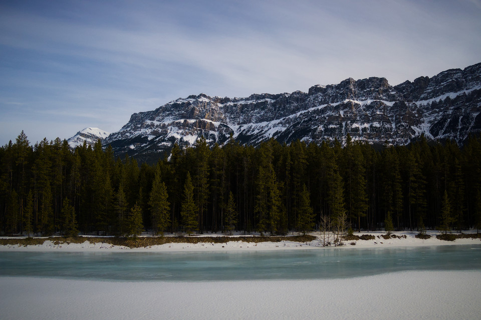 Trans-Canada Highway - Castle Mountain and Bow River