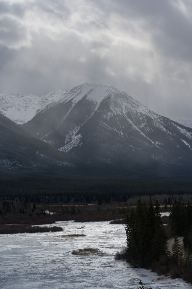 Trans-Canada Highway - Vermilion Lakes Under Clouds