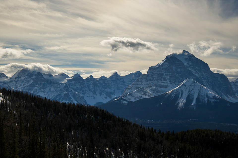 Mount Temple and the Ten Peaks