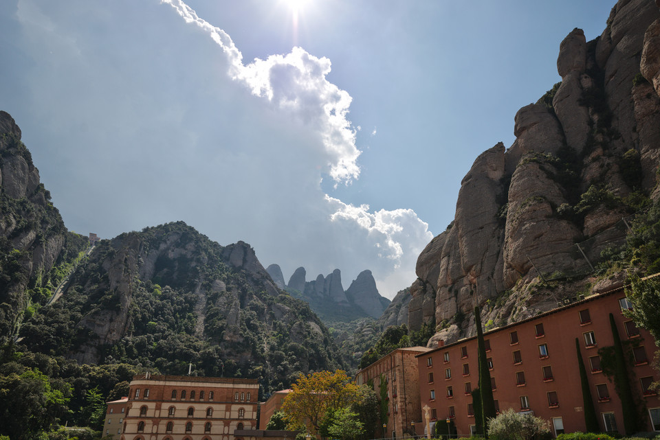 Montserrat - Courtyard and Mountains
