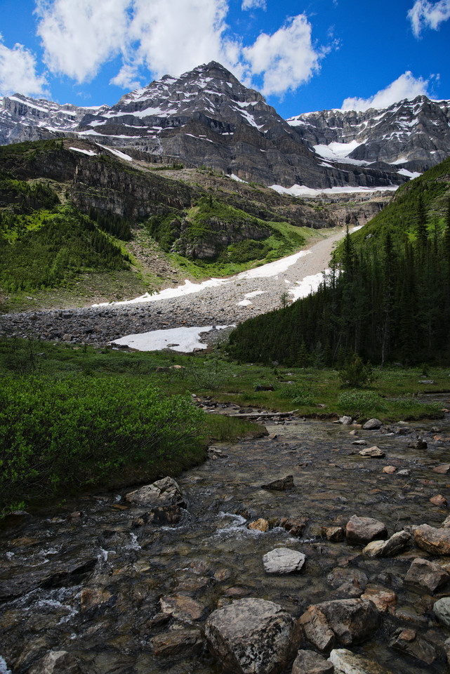 Lake Louise - River and Mountains