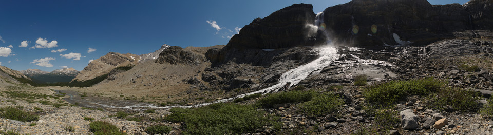 Bow Lake   Bow Glacier Falls Panorama thumb