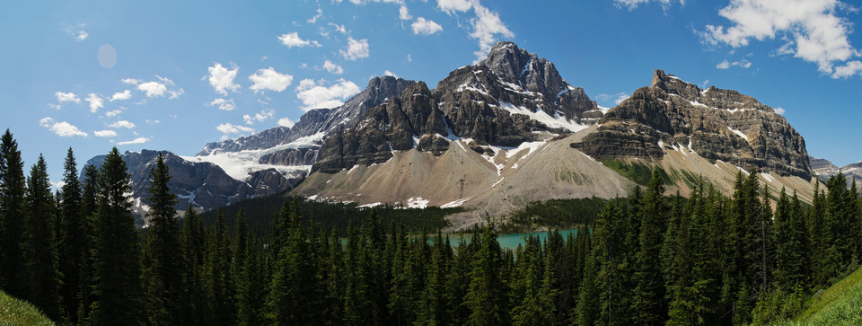 Icefields Parkway - Crowfoot Glacier Panorama