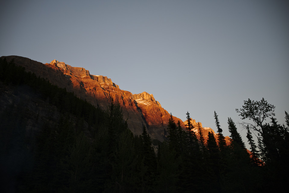 Icefields Parkway - Mountain Sunset