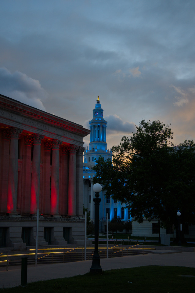 Civic Center Park - Red Blue Yellow