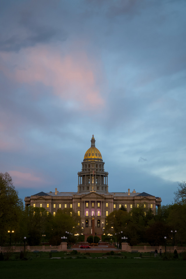 Civic Center Park - State Capitol Sunset I