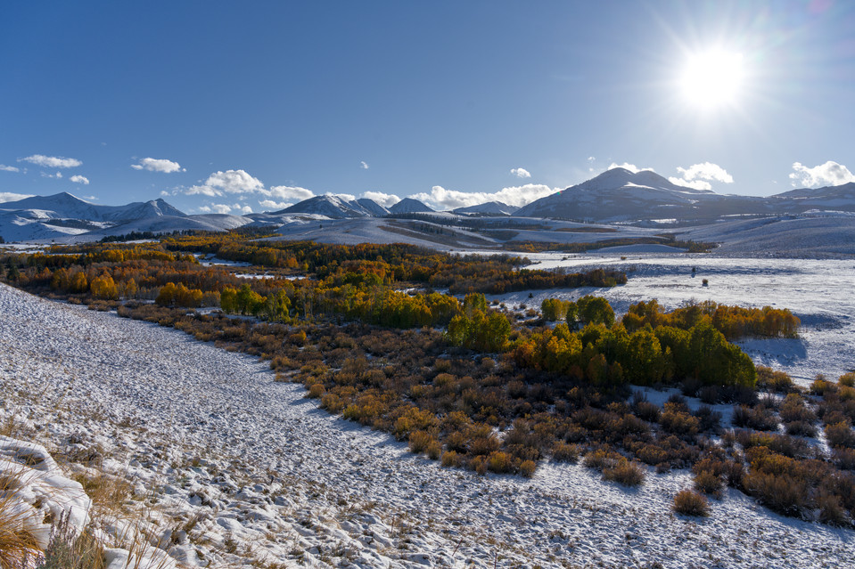 Highway 395 - Conway Summit Snow
