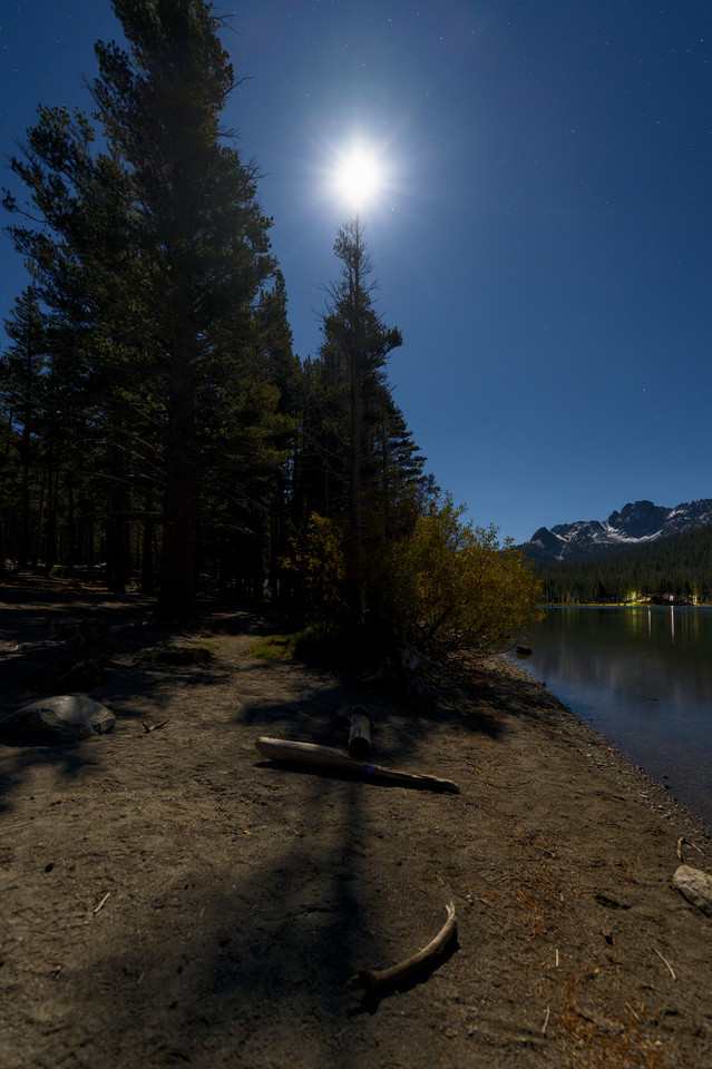 Mammoth Lakes - Lake Mary by Moonlight