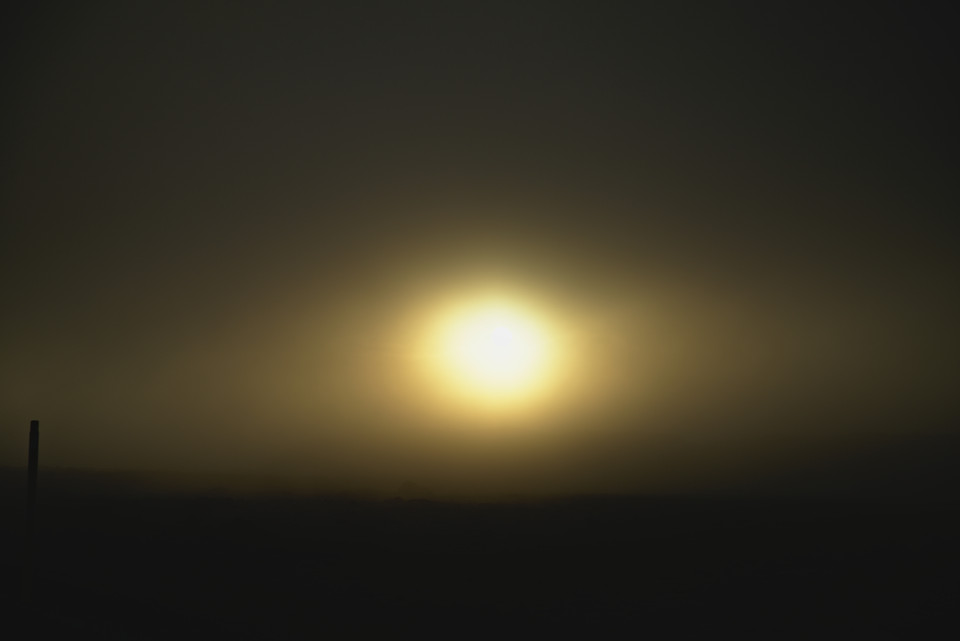 Highway 1 - Foggy Sunset