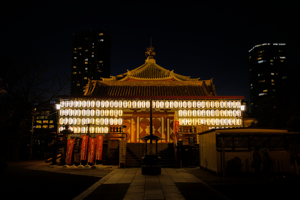 Ueno Park - Temple at Night