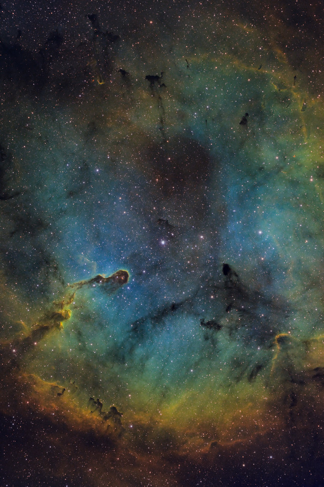 IC 1396   Elephant Trunk Nebula in Narrowband thumb