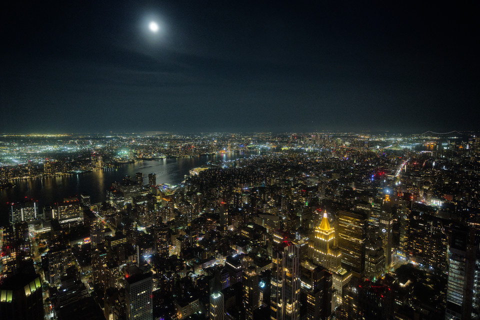 Empire State Building - Moon over Manhattan II