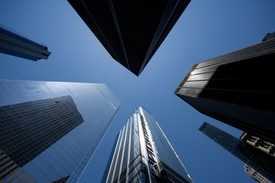 Financial District - Skyscrapers Overhead