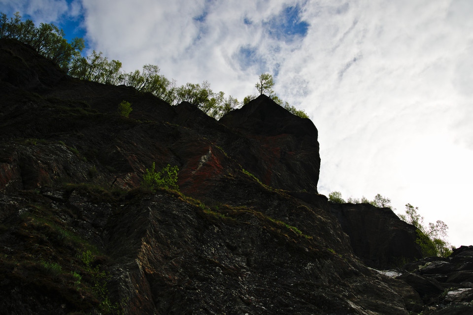 Aurlandsdalen - Backlit Cliff