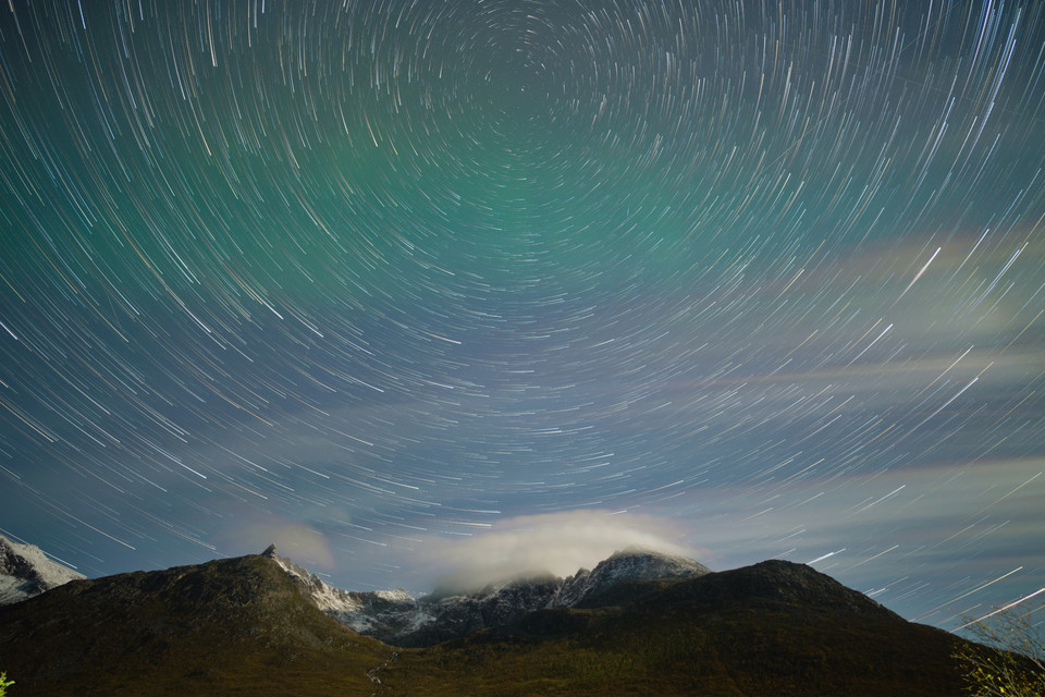 Kattfjordeidet - Aurora and Star Trails