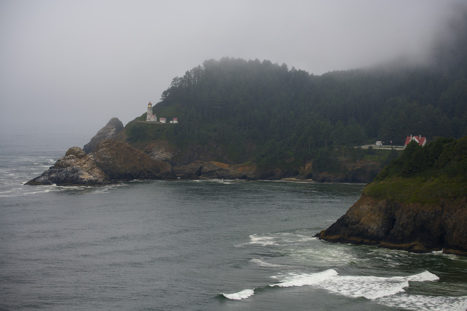 Heceta Head Lighthouse - Shining Through Fog
