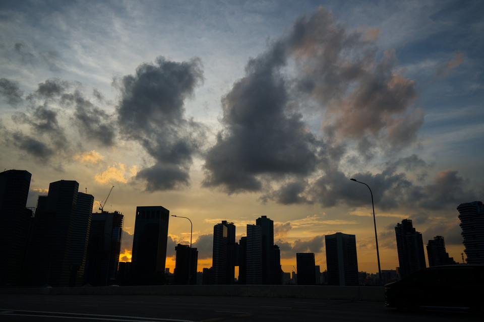 Marina East - Freeway Sunset