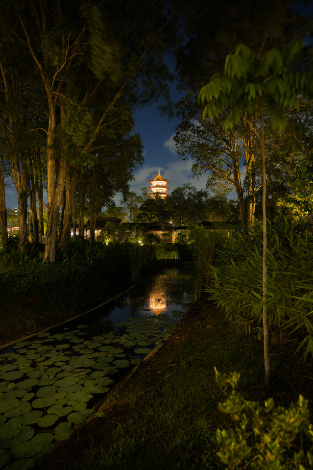 Jurong Lake Gardens - Pagoda and Reflection