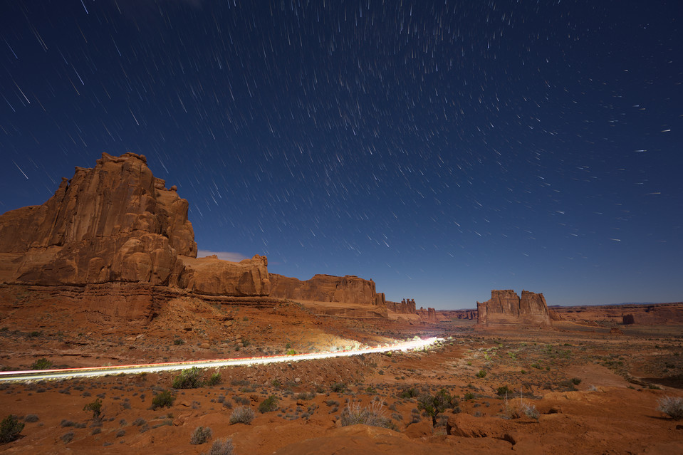 La Sal Mountains - Star Trails