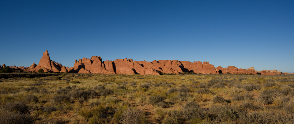 Sand Dune Arch - Devils Garden Panorama