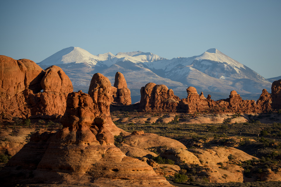 The Windows - Pillars Against Snowy Mountains