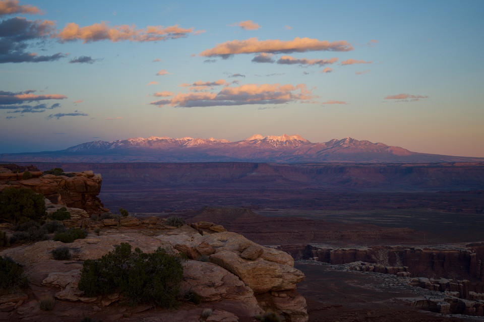 Grand View Point - Snowy Peaks Sunset